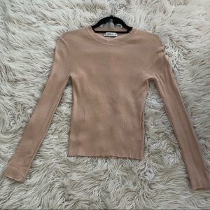 Zara Neutral Knit Top